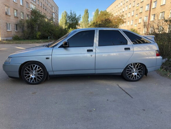 Декоративный кенгурятник-накладка на бампер для ВАЗ 2112, размер 70×32×10 см
